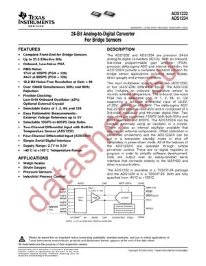 ADS1234IPWRG4 datasheet  